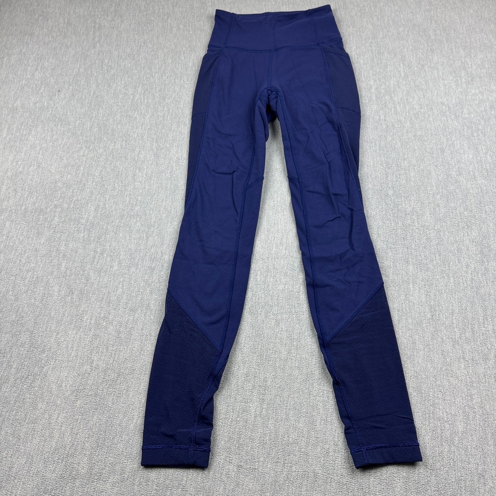 Lululemon Womens Leggings 2 Blue All The Right Places 29" Yoga Athletic Gym